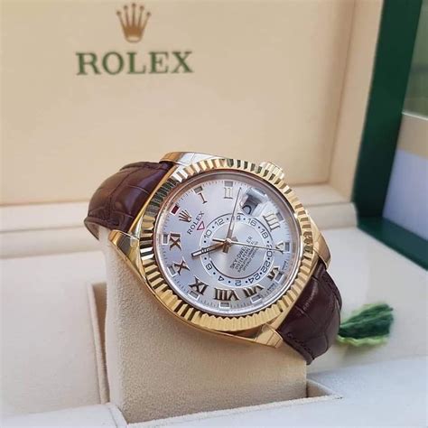 fake leather strap rolex